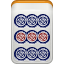 Mahjong cercle 9